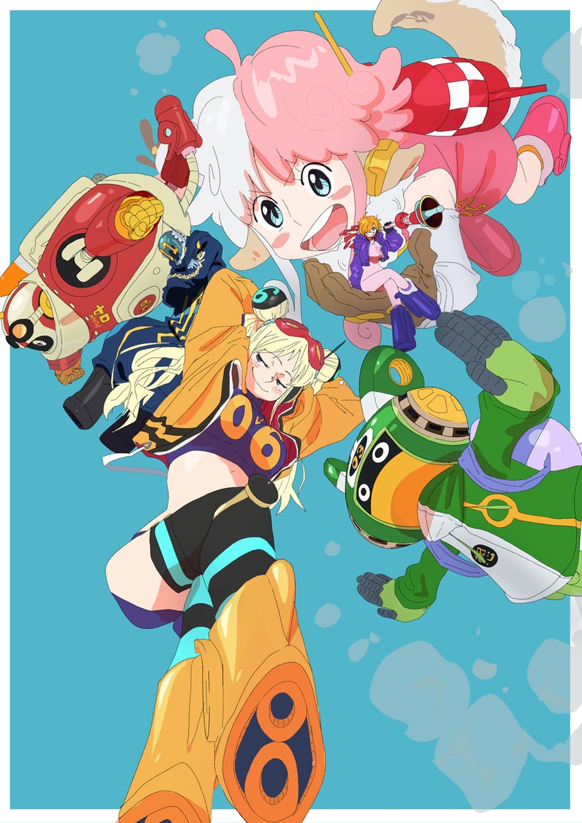 vegapunk lilith, vegapunk york, vegapunk atlas, vegapunk shaka, vegapunk pythagoras, and 1 more (one piece) drawn by okigokoro