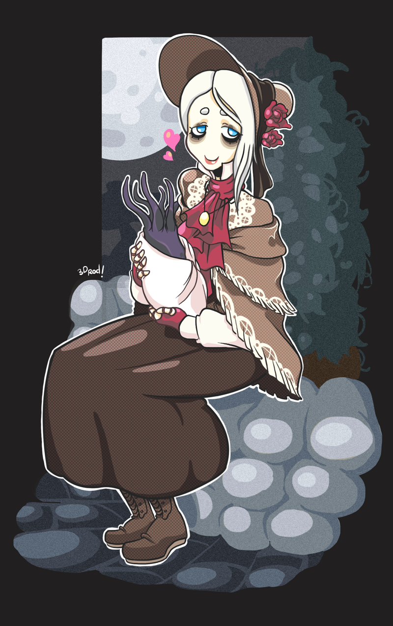 hunter and plain doll (bloodborne) drawn by 3d_rod!