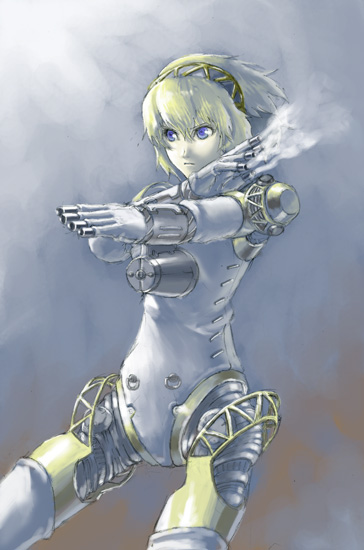 aigis (persona and 1 more) drawn by retsujin