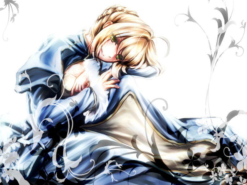 artoria pendragon and saber (fate and 1 more) drawn by yuki_hikari