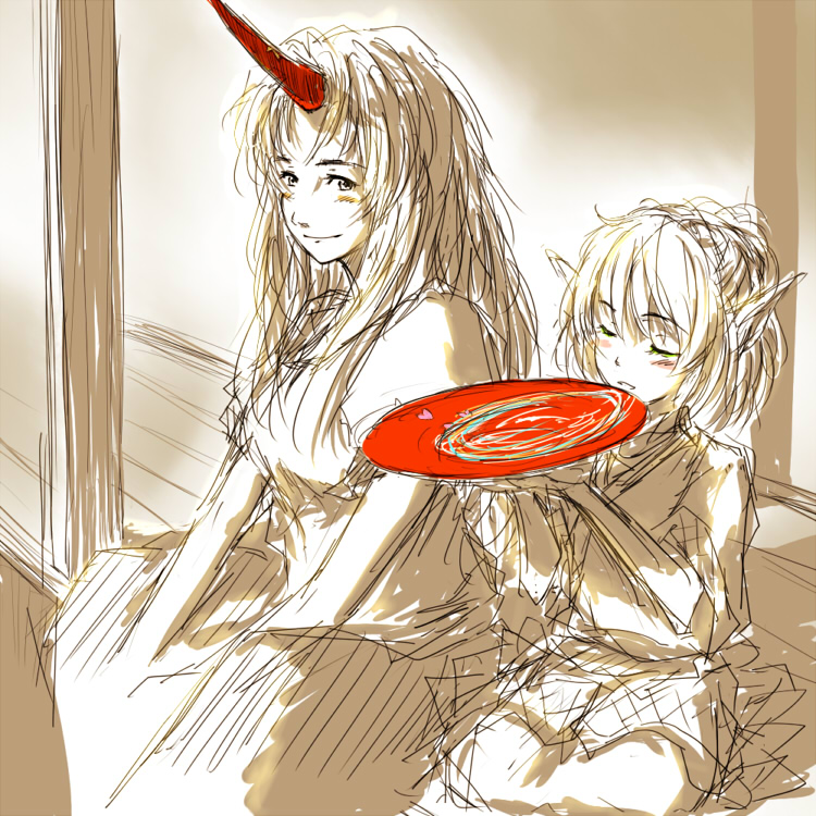 mizuhashi parsee and hoshiguma yuugi (touhou) drawn by daro