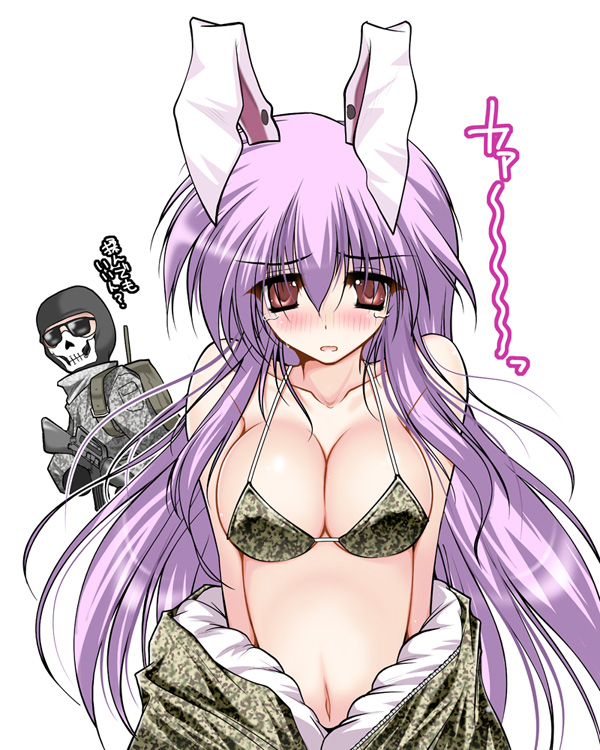 reisen udongein inaba and ghost (touhou and 1 more) drawn by danshaku