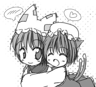 yakumo ran and chen (touhou) drawn by kazesuzu_tsukasa
