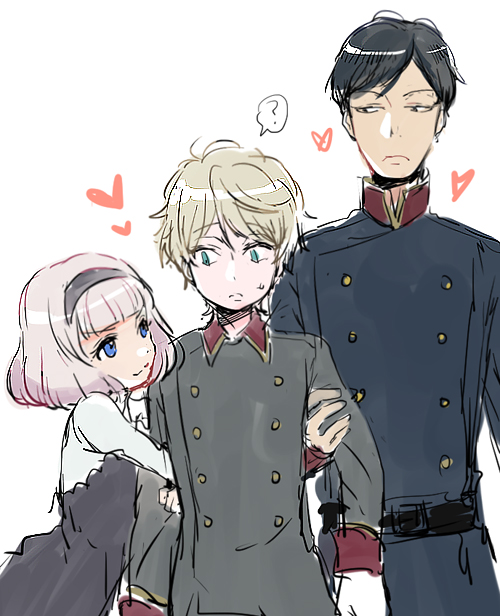 slaine troyard, lemrina vers envers, and harklight (aldnoah.zero) drawn by kl_(dgzonbi)