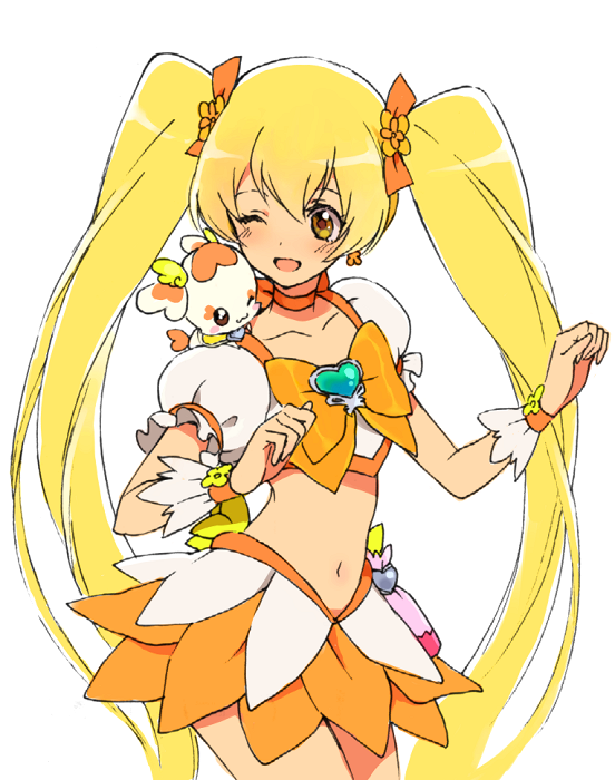 myoudouin itsuki, cure sunshine, and potpourri (precure and 1 more) drawn by hirosuke_(psychexx)