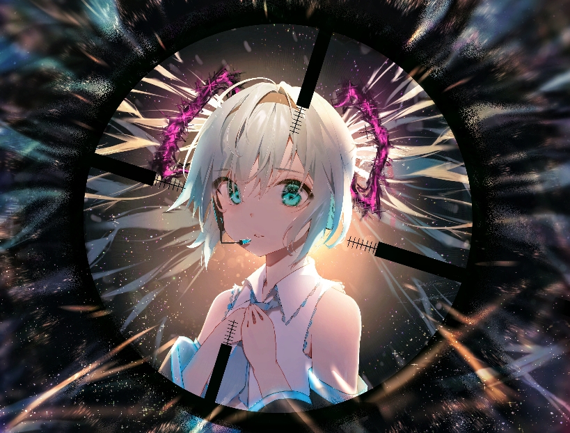 hatsune miku (vocaloid and 1 more) drawn by iftuoma