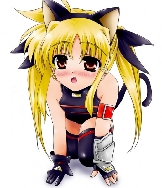 fate testarossa (lyrical nanoha and 2 more) drawn by yokoyama_kouji