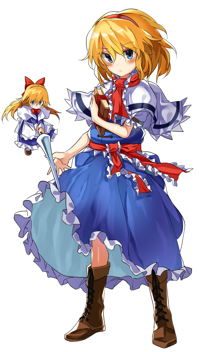 alice margatroid and shanghai doll (touhou) drawn by manarou