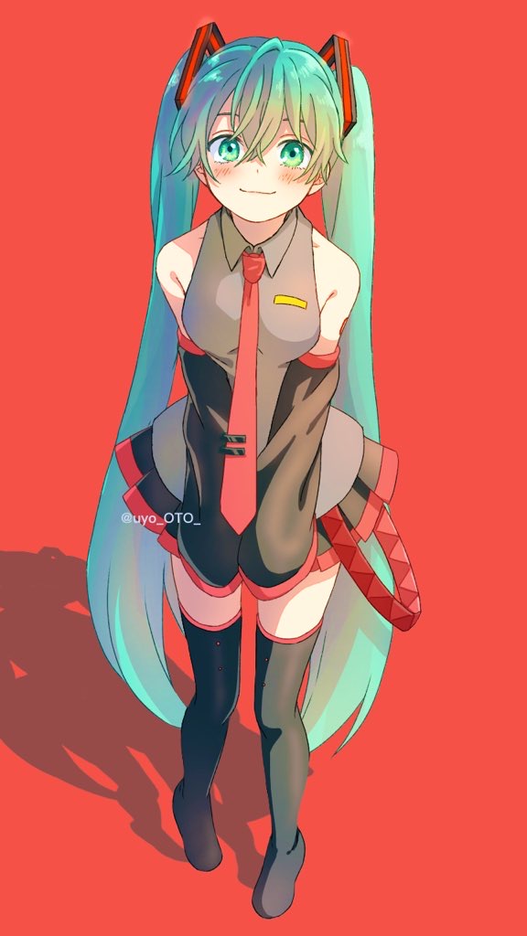 hatsune miku (vocaloid) drawn by renshu_usodayo