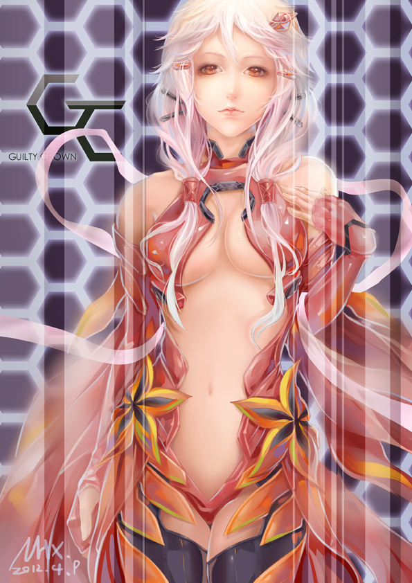 yuzuriha inori (guilty crown) drawn by shoumura_(mix)