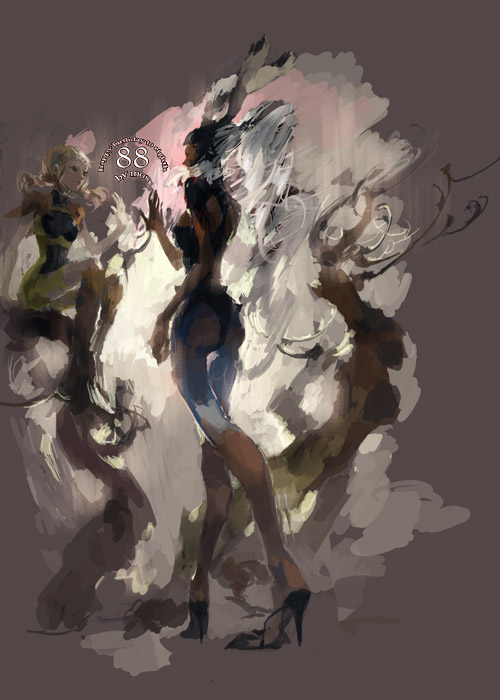 fran and penelo (final fantasy and 1 more) drawn by mos