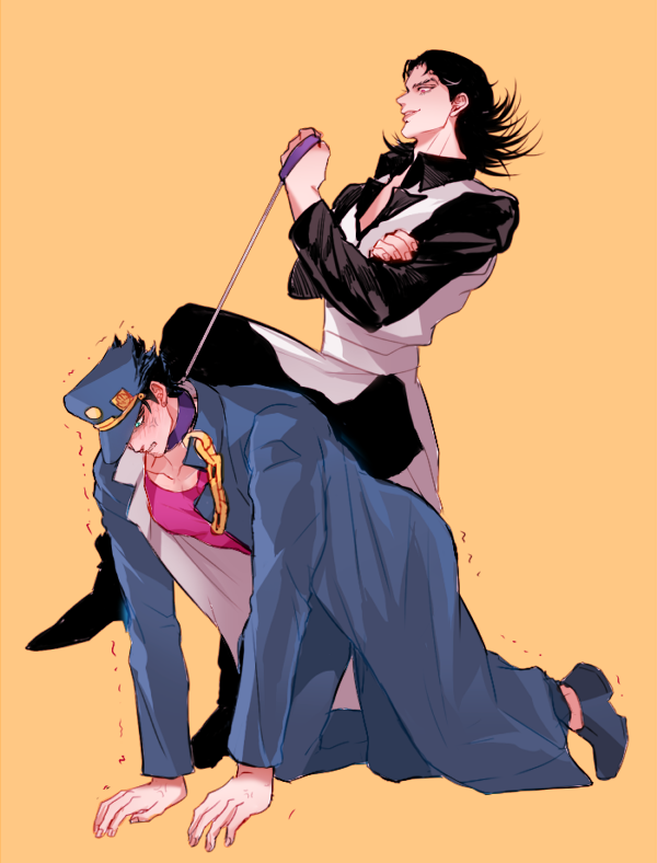 kujo jotaro and steely dan (jojo no kimyou na bouken and 1 more) drawn by gunbam