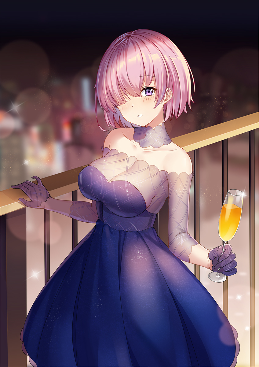mash kyrielight (fate and 1 more) drawn by red_plate_(kyuu45)