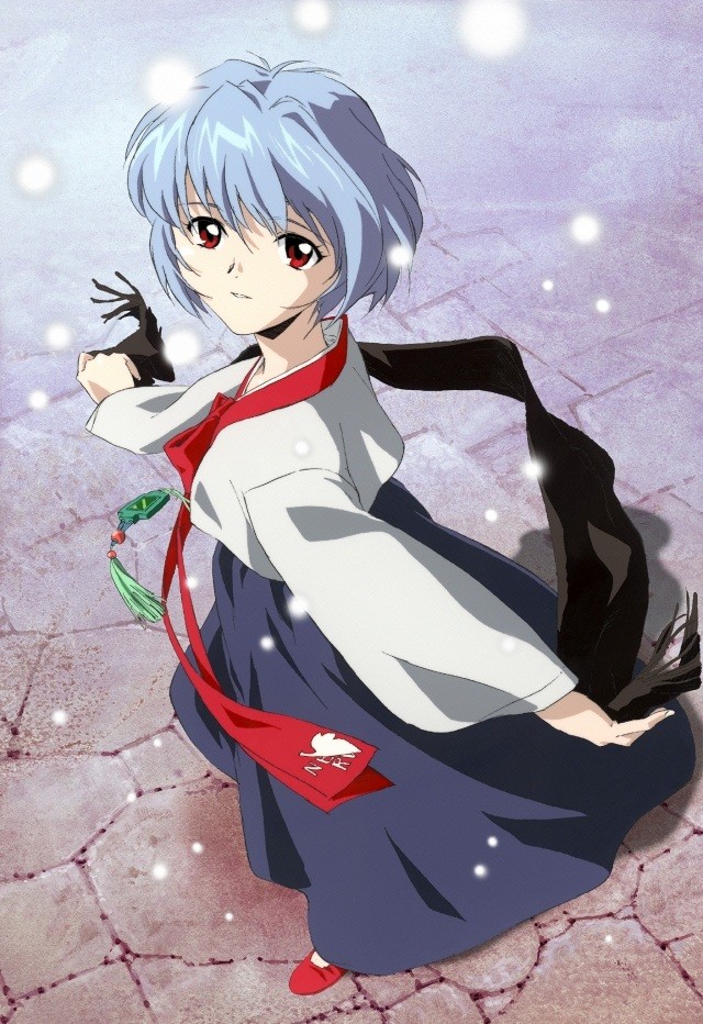 ayanami rei (neon genesis evangelion) drawn by takamura_kazuhiro