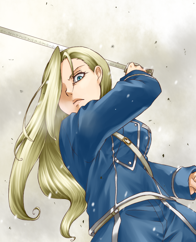 olivier mira armstrong (fullmetal alchemist) drawn by wasabi_(legemd)