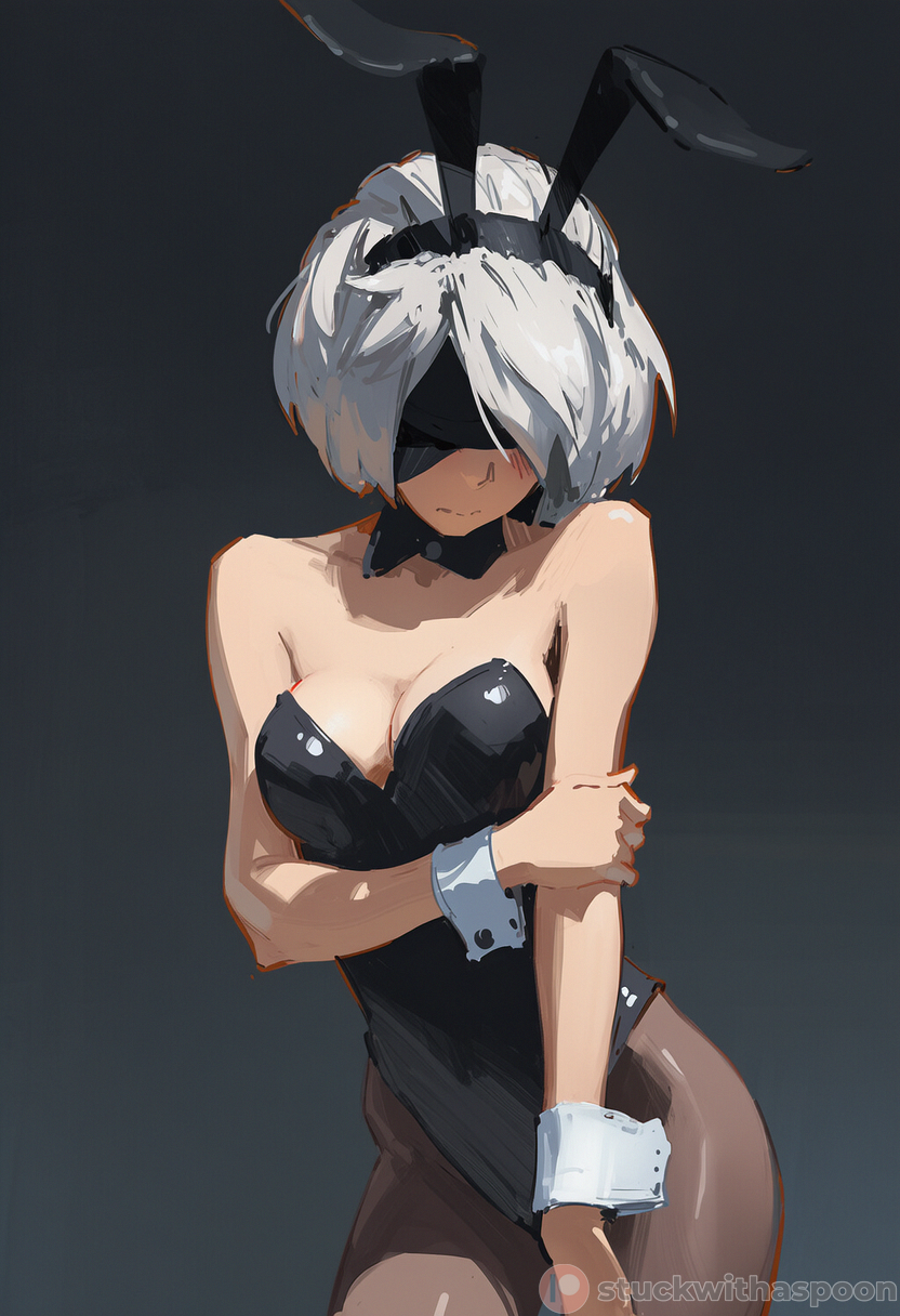 2b (nier and 1 more) drawn by stuckwithaspoon