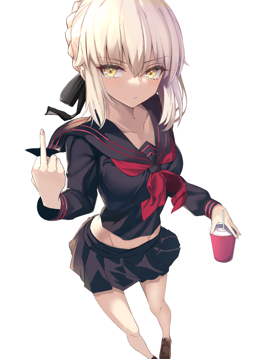 artoria pendragon and saber alter (fate and 2 more) drawn by kesoshirou
