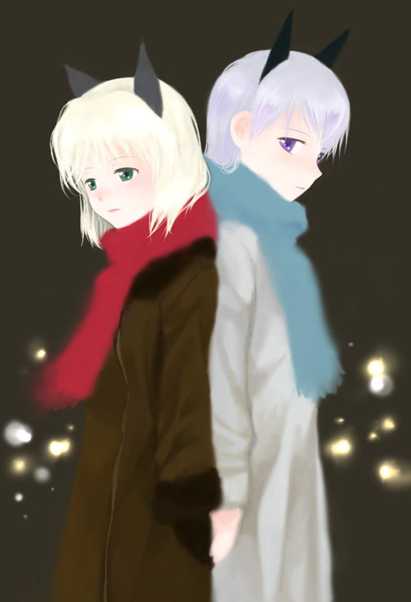 sanya v. litvyak and eila ilmatar juutilainen (world witches series and 1 more) drawn by agahari