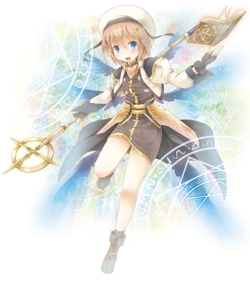 yagami hayate, schwertkreuz, and tome of the night sky (lyrical nanoha and 2 more) drawn by michii_yuuki