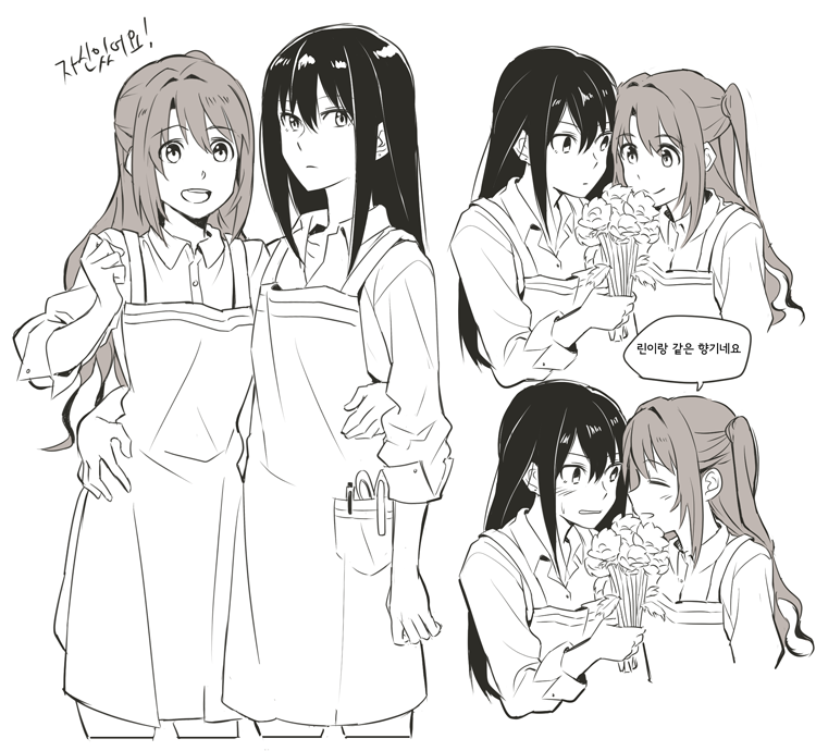 shibuya rin and shimamura uzuki (idolmaster and 1 more) drawn by akni