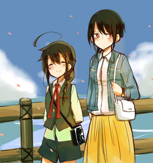 shigure, shigure kai ni, and yamashiro (kantai collection) drawn by satoshi_(peso727)