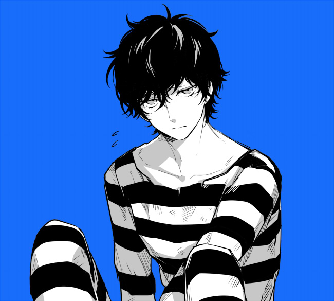 amamiya ren (persona and 1 more) drawn by hiokirasu
