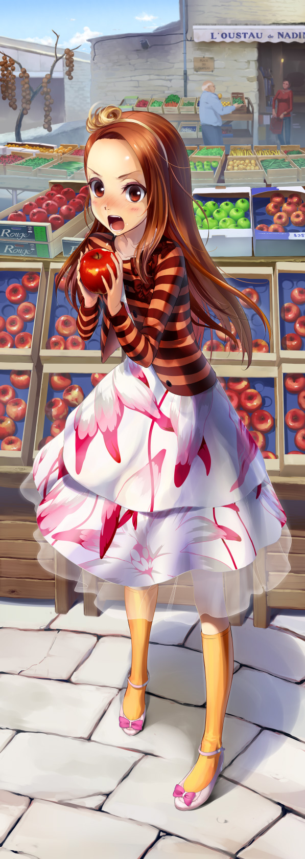 minase iori (idolmaster and 1 more) drawn by andou_shuki
