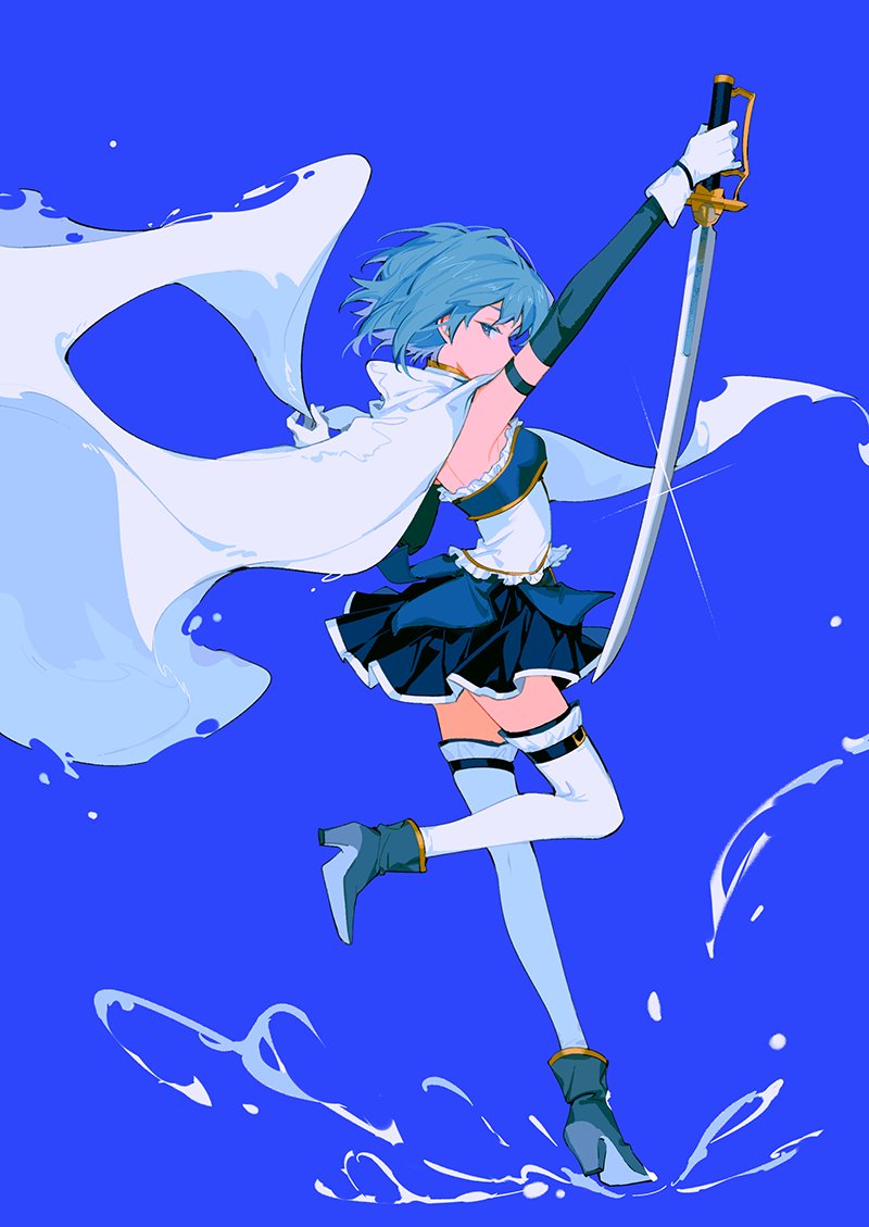 miki sayaka (mahou shoujo madoka magica) drawn by ttk211