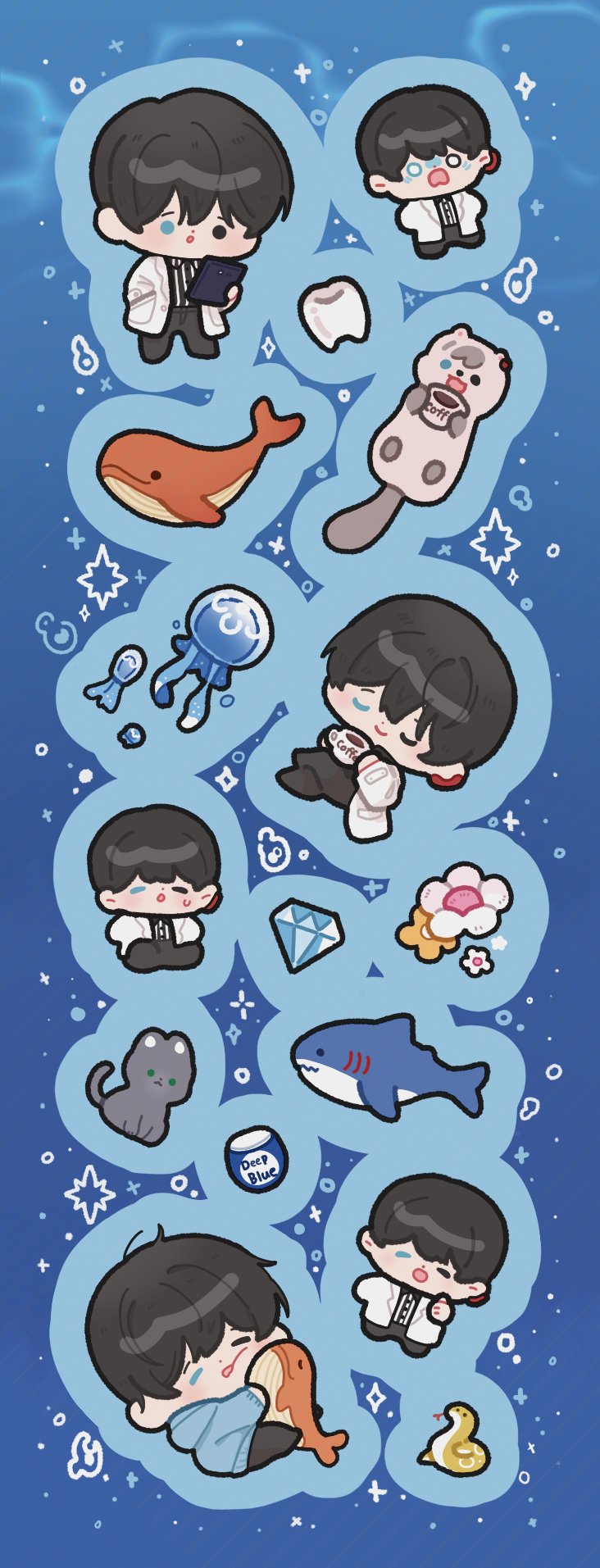 park moo-hyun (eoduun badaui deungbul-i doeeo) drawn by bbing_zzi
