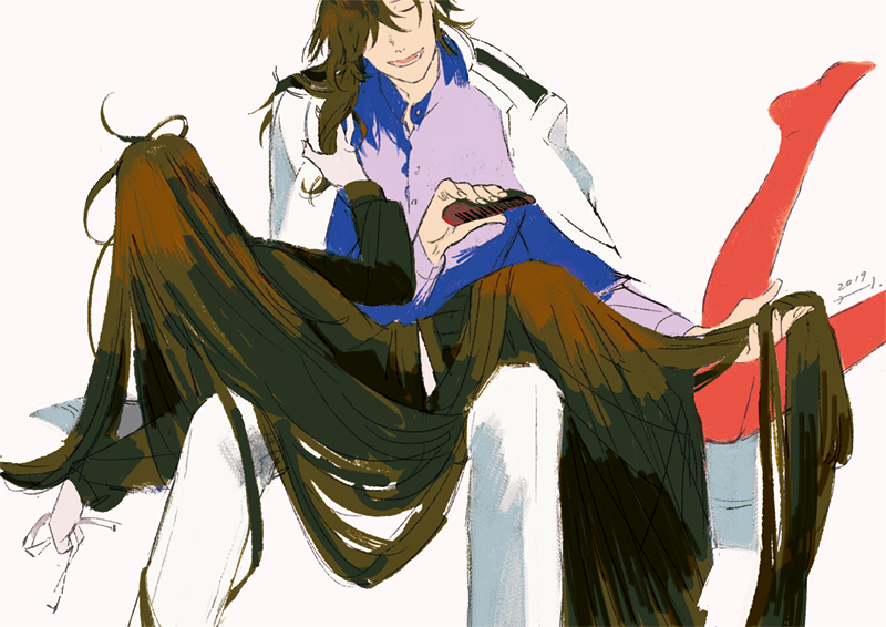 oryou and sakamoto ryouma (fate and 1 more) drawn by music_like_art