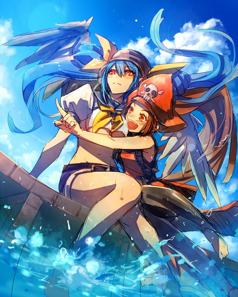 dizzy and may (guilty gear) drawn by oro_(sumakaita)