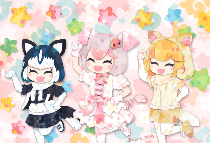 pig, sheep, and siberian husky (kemono friends) drawn by kikuchi_milo