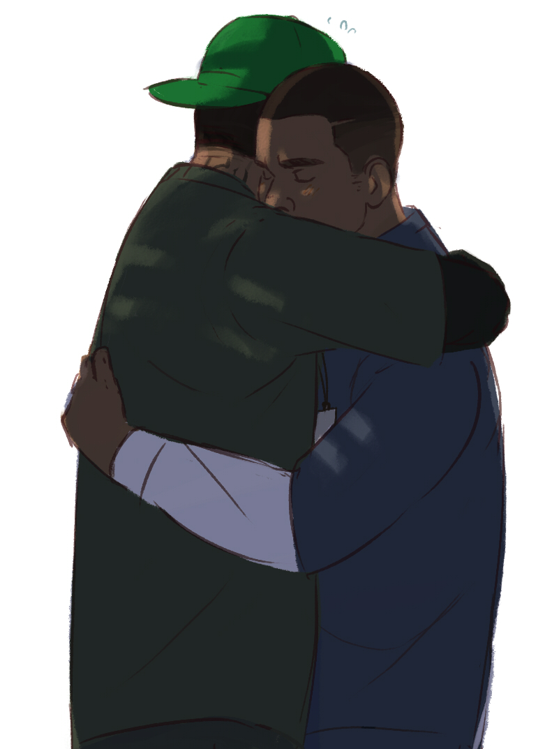 franklin clinton and lamar davis (grand theft auto and 1 more) drawn by nateyou
