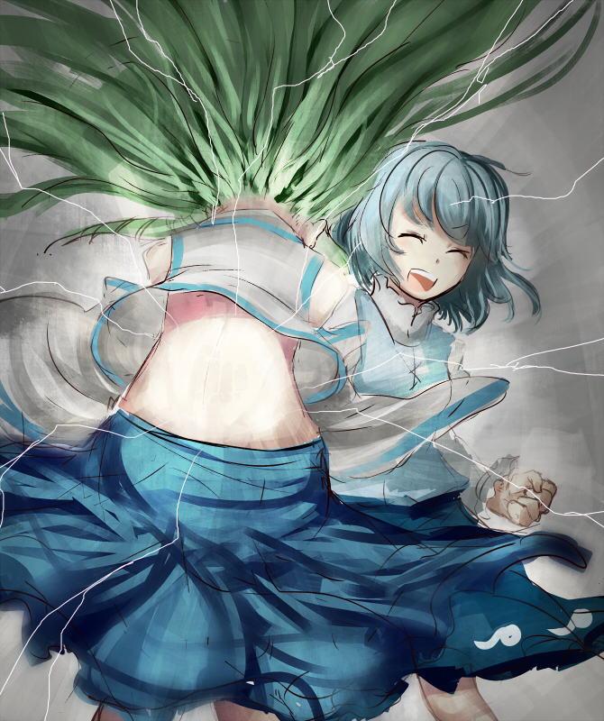 kochiya sanae and tatara kogasa (touhou) drawn by calpish