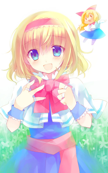 alice margatroid and shanghai doll (touhou) drawn by jin_rikuri