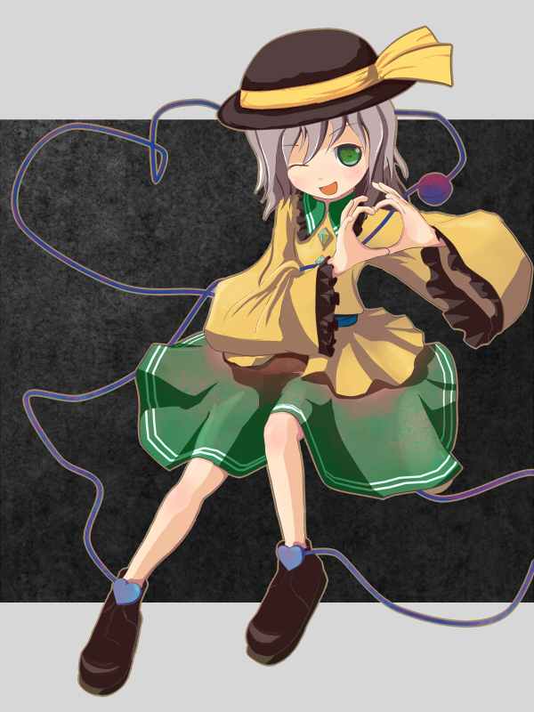 komeiji koishi (touhou) drawn by hoi_(pixiv115567) and popo_(0kyono0)