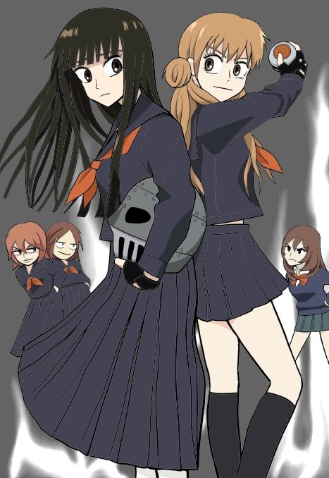 kuronuma sawako, kurumizawa ume, yano ayane, and yoshida chizuru (kimi ni todoke and 1 more) drawn by yamamoto_zagurski