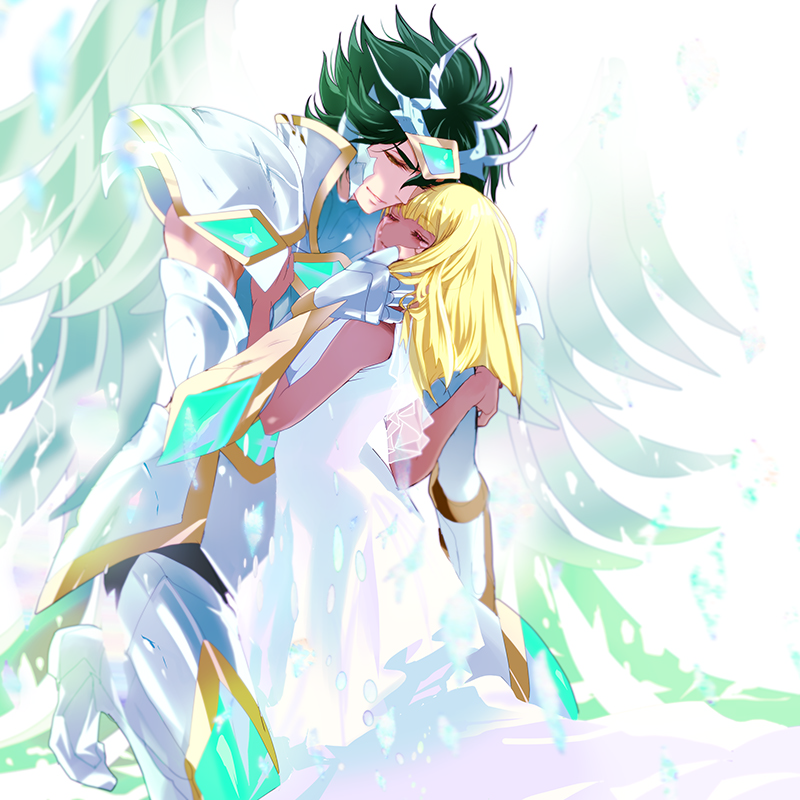 titan and pallas (saint seiya and 1 more) drawn by jobo_(isi88)