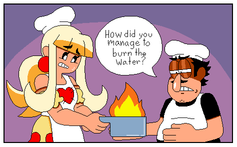 peppino spaghetti and pizza princess (original and 1 more) drawn by tinytoxicwaste101