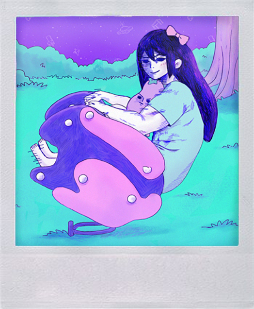 aubrey and mr. plantegg (omori) drawn by sapgoon