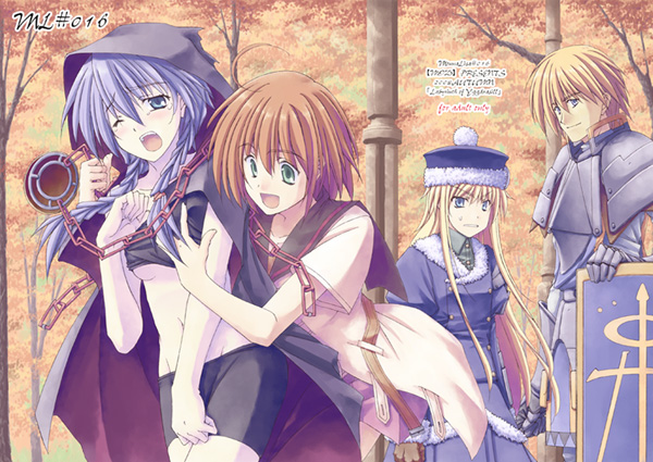 curse maker, gunner, gunner 2, curse maker 2, paladin, and 3 more (sekaiju no meikyuu and 1 more) drawn by ryouta_(ganko_tuudere)