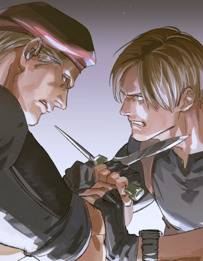 leon s. kennedy and jack krauser (resident evil and 1 more) drawn by tatsumi_(psmhbpiuczn)