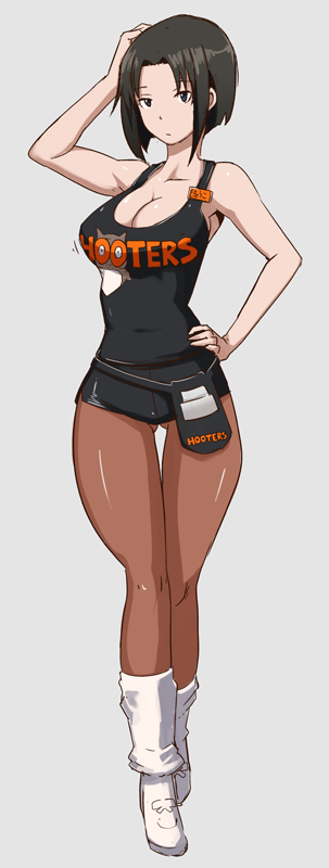 hootie the owl and shirafuji kyouko (working!! and 1 more) drawn by butcha-u