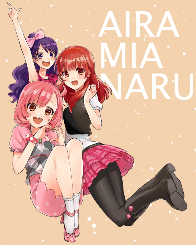 ayase naru, harune aira, and ageha mia (pretty series and 4 more) drawn by rinhachi