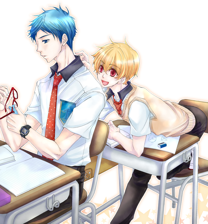 hazuki nagisa and ryuugazaki rei (free!) drawn by machinatsu_(3281132)