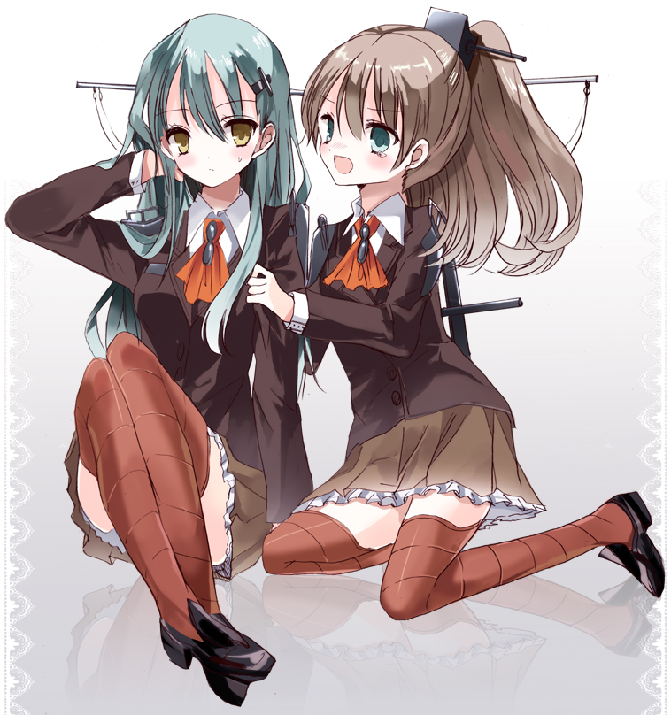 suzuya and kumano (kantai collection) drawn by cierra_(ra-bit)