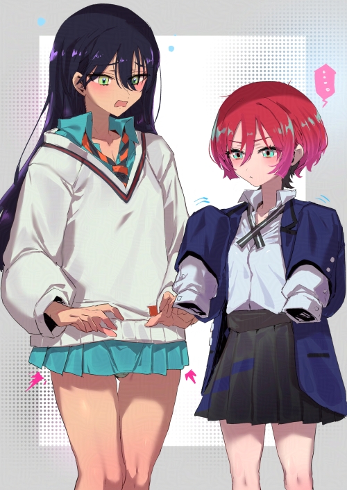 amate yuzuriha and nyaan (gundam and 1 more) drawn by tajima_ryuushi