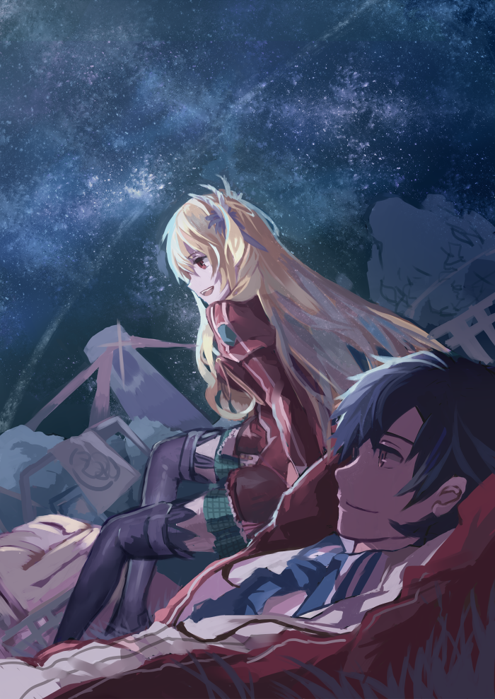rean schwarzer and alisa reinford (eiyuu densetsu and 2 more) drawn by lanlanlu_(809930257)