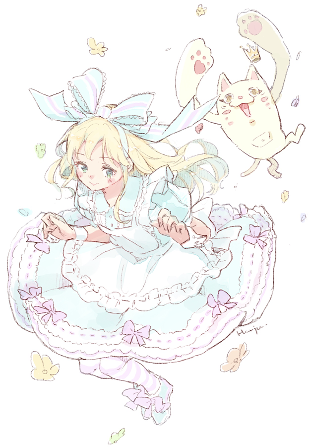 alice (alice's adventures in wonderland) drawn by leoharju