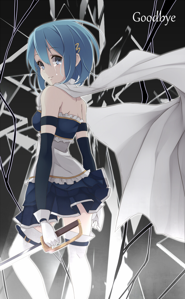 miki sayaka (mahou shoujo madoka magica) drawn by kujou_ichiso